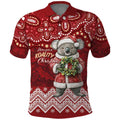 Here For A Koality Xmas Australia Abogirinal Polo Shirt Santa Koala - Aussie Hoodie