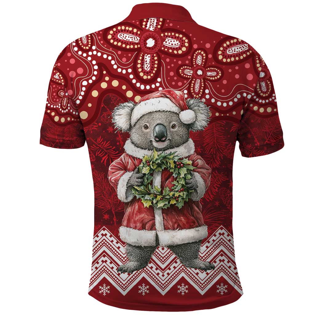 Here For A Koality Xmas Australia Abogirinal Polo Shirt Santa Koala - Aussie Hoodie