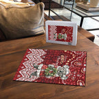 Here For A Koality Xmas Australia Abogirinal Puzzle Santa Koala - Aussie Hoodie