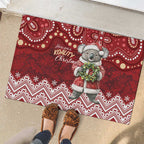 Here For A Koality Xmas Australia Abogirinal Rubber Doormat Santa Koala - Aussie Hoodie