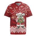 Here For A Koality Xmas Australia Abogirinal Rugby Jersey Santa Koala - Aussie Hoodie