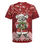 Here For A Koality Xmas Australia Abogirinal Rugby Jersey Santa Koala - Aussie Hoodie