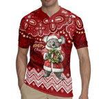 Here For A Koality Xmas Australia Abogirinal Rugby Jersey Santa Koala - Aussie Hoodie