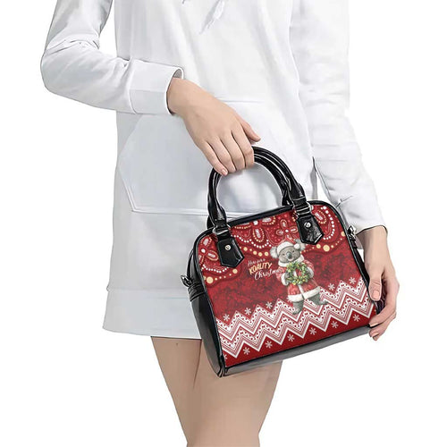 Here For A Koality Xmas Australia Abogirinal Shoulder Handbag Santa Koala - Aussie Hoodie