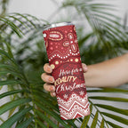 Here For A Koality Xmas Australia Abogirinal Skinny Tumbler Santa Koala - Aussie Hoodie