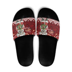Here For A Koality Xmas Australia Abogirinal Slide Sandals Santa Koala - Aussie Hoodie