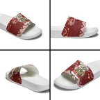 Here For A Koality Xmas Australia Abogirinal Slide Sandals Santa Koala - Aussie Hoodie