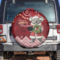 Here For A Koality Xmas Australia Abogirinal Spare Tire Cover Santa Koala - Aussie Hoodie