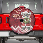Here For A Koality Xmas Australia Abogirinal Spare Tire Cover Santa Koala - Aussie Hoodie
