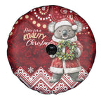Here For A Koality Xmas Australia Abogirinal Spare Tire Cover Santa Koala - Aussie Hoodie