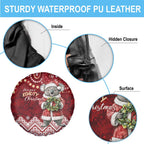 Here For A Koality Xmas Australia Abogirinal Spare Tire Cover Santa Koala - Aussie Hoodie