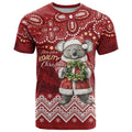 Here For A Koality Xmas Australia Abogirinal T Shirt Santa Koala - Aussie Hoodie