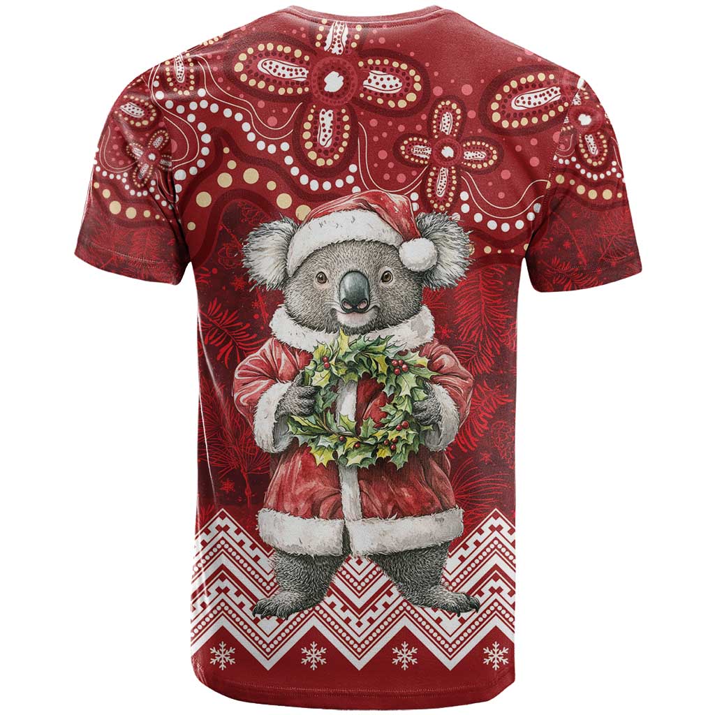 Here For A Koality Xmas Australia Abogirinal T Shirt Santa Koala - Aussie Hoodie