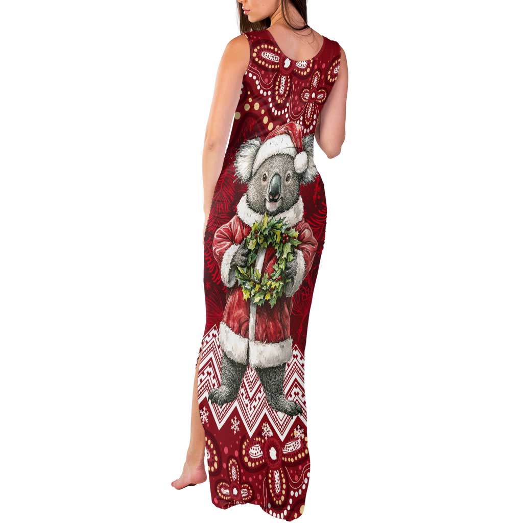 Here For A Koality Xmas Australia Abogirinal Tank Maxi Dress Santa Koala - Aussie Hoodie