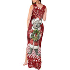 Here For A Koality Xmas Australia Abogirinal Tank Maxi Dress Santa Koala - Aussie Hoodie