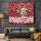Here For A Koality Xmas Australia Abogirinal Tapestry Santa Koala - Aussie Hoodie