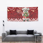 Here For A Koality Xmas Australia Abogirinal Tapestry Santa Koala - Aussie Hoodie