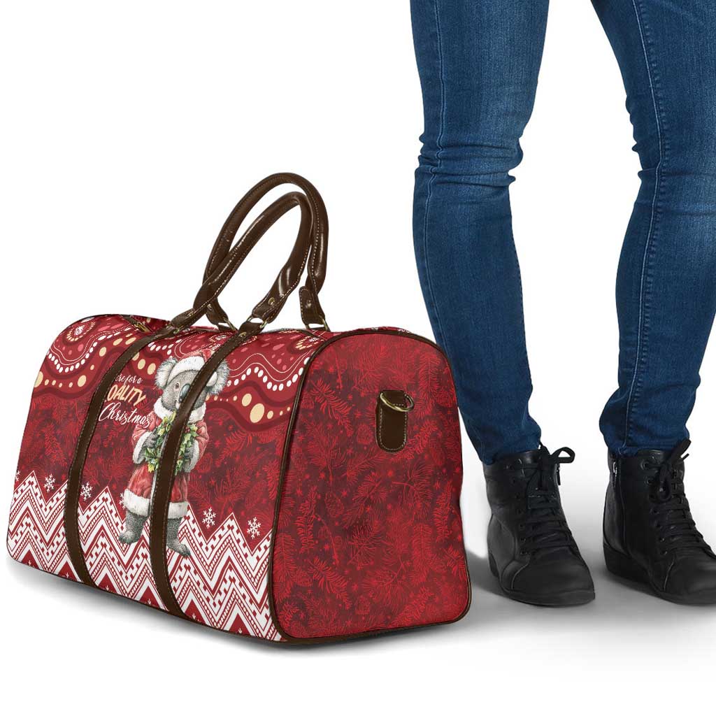 Here For A Koality Xmas Australia Abogirinal Travel Bag Santa Koala - Aussie Hoodie