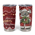 Here For A Koality Xmas Australia Abogirinal Tumbler Cup Santa Koala - Aussie Hoodie