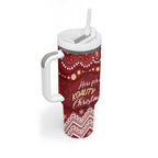 Here For A Koality Xmas Australia Abogirinal Tumbler With Handle Santa Koala - Aussie Hoodie