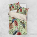 Australia Christmas Bedding Set Kookaburra Santa on Callistemon - Pastel