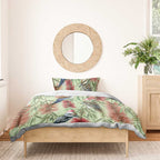 Australia Christmas Bedding Set Kookaburra Santa on Callistemon - Pastel