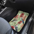 Australia Christmas Car Mats Kookaburra Santa on Callistemon - Pastel