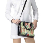 Australia Christmas Shoulder Handbag Kookaburra Santa on Callistemon - Pastel