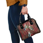Australia Christmas Shoulder Handbag Kookaburra Santa on Red Bottlebrush