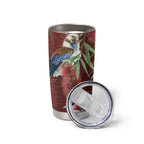Australia Christmas Tumbler Cup Kookaburra Santa on Red Bottlebrush