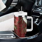 Australia Christmas Tumbler With Handle Kookaburra Santa on Red Bottlebrush