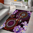 Australia First Nation LGBT - Lesbian Week Area Rug Sapphic Violet - Love Is Love - Aussie Hoodie