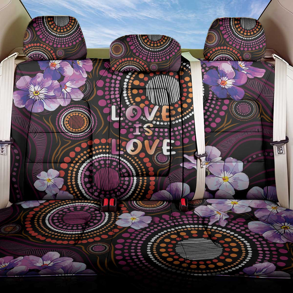 Australia First Nation LGBT - Lesbian Week Back Car Seat Cover Sapphic Violet - Love Is Love - Aussie Hoodie