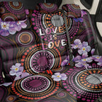 Australia First Nation LGBT - Lesbian Week Back Car Seat Cover Sapphic Violet - Love Is Love - Aussie Hoodie