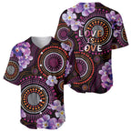 Australia First Nation LGBT - Lesbian Week Baseball Jersey Sapphic Violet - Love Is Love - Aussie Hoodie