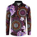 Australia First Nation LGBT - Lesbian Week Button Sweatshirt Sapphic Violet - Love Is Love - Aussie Hoodie