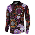 Australia First Nation LGBT - Lesbian Week Button Sweatshirt Sapphic Violet - Love Is Love - Aussie Hoodie