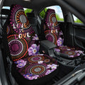 Australia First Nation LGBT - Lesbian Week Car Seat Cover Sapphic Violet - Love Is Love - Aussie Hoodie