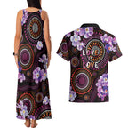 Australia First Nation LGBT - Lesbian Week Couples Matching Tank Maxi Dress and Hawaiian Shirt Sapphic Violet - Love Is Love - Aussie Hoodie