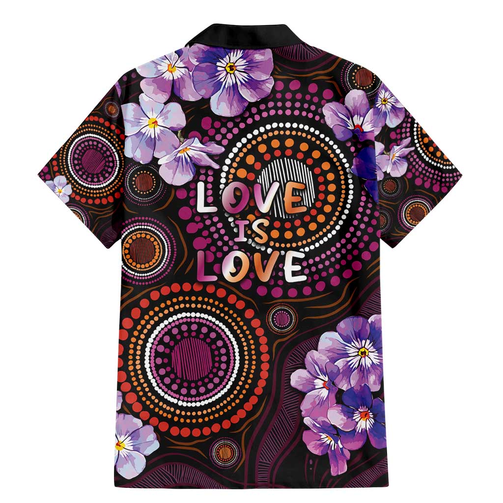 Australia First Nation LGBT - Lesbian Week Family Matching Mermaid Dress and Hawaiian Shirt Sapphic Violet - Love Is Love - Aussie Hoodie