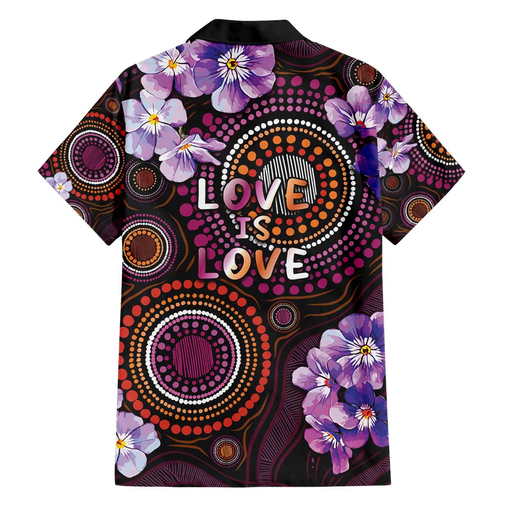 Australia First Nation LGBT - Lesbian Week Family Matching Off Shoulder Maxi Dress and Hawaiian Shirt Sapphic Violet - Love Is Love - Aussie Hoodie