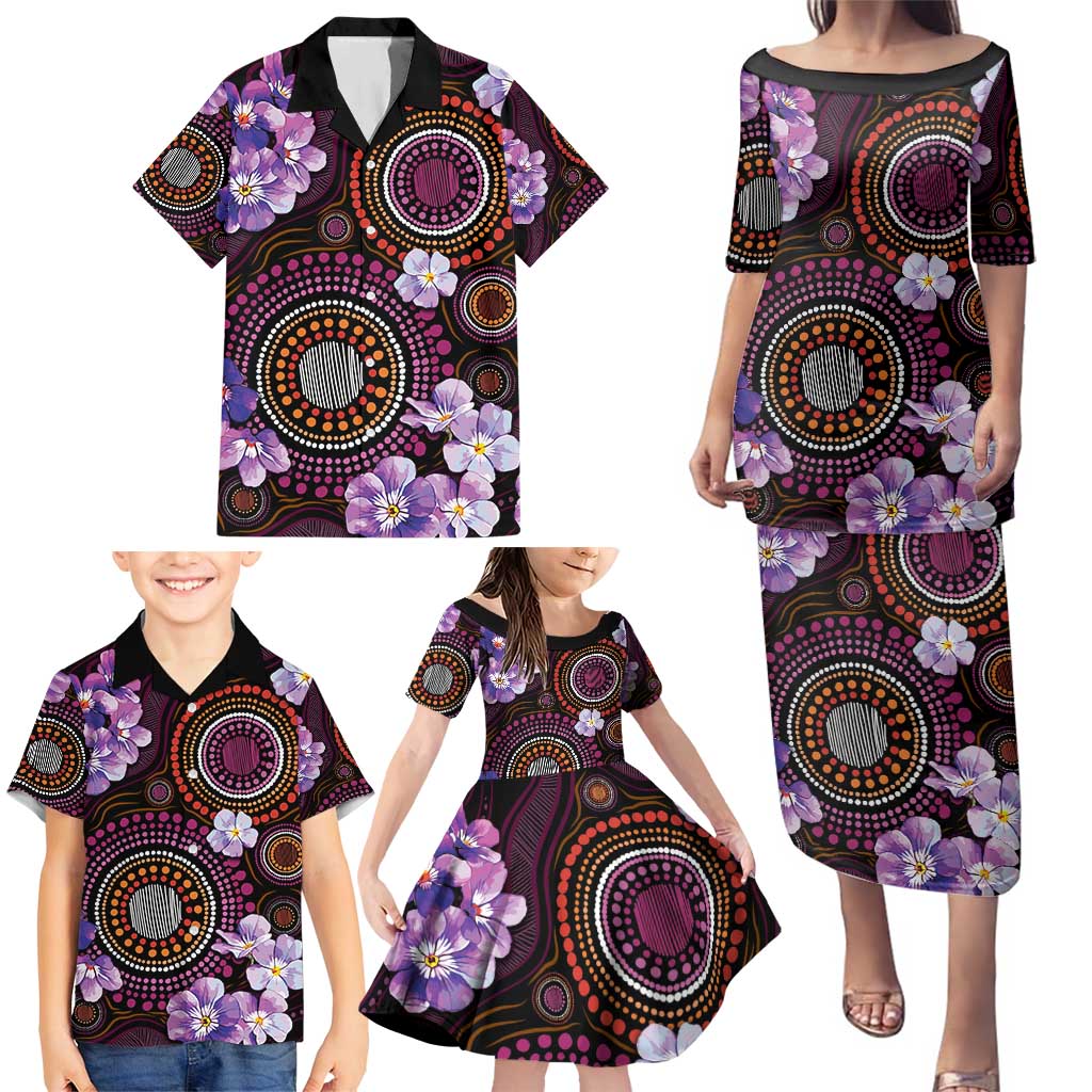 Australia First Nation LGBT - Lesbian Week Family Matching Puletasi and Hawaiian Shirt Sapphic Violet - Love Is Love - Aussie Hoodie