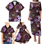 Australia First Nation LGBT - Lesbian Week Family Matching Puletasi and Hawaiian Shirt Sapphic Violet - Love Is Love - Aussie Hoodie