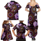 Australia First Nation LGBT - Lesbian Week Family Matching Summer Maxi Dress and Hawaiian Shirt Sapphic Violet - Love Is Love - Aussie Hoodie