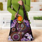 Australia First Nation LGBT - Lesbian Week Grocery Bag Sapphic Violet - Love Is Love - Aussie Hoodie