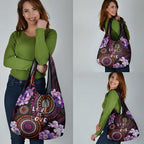Australia First Nation LGBT - Lesbian Week Grocery Bag Sapphic Violet - Love Is Love - Aussie Hoodie