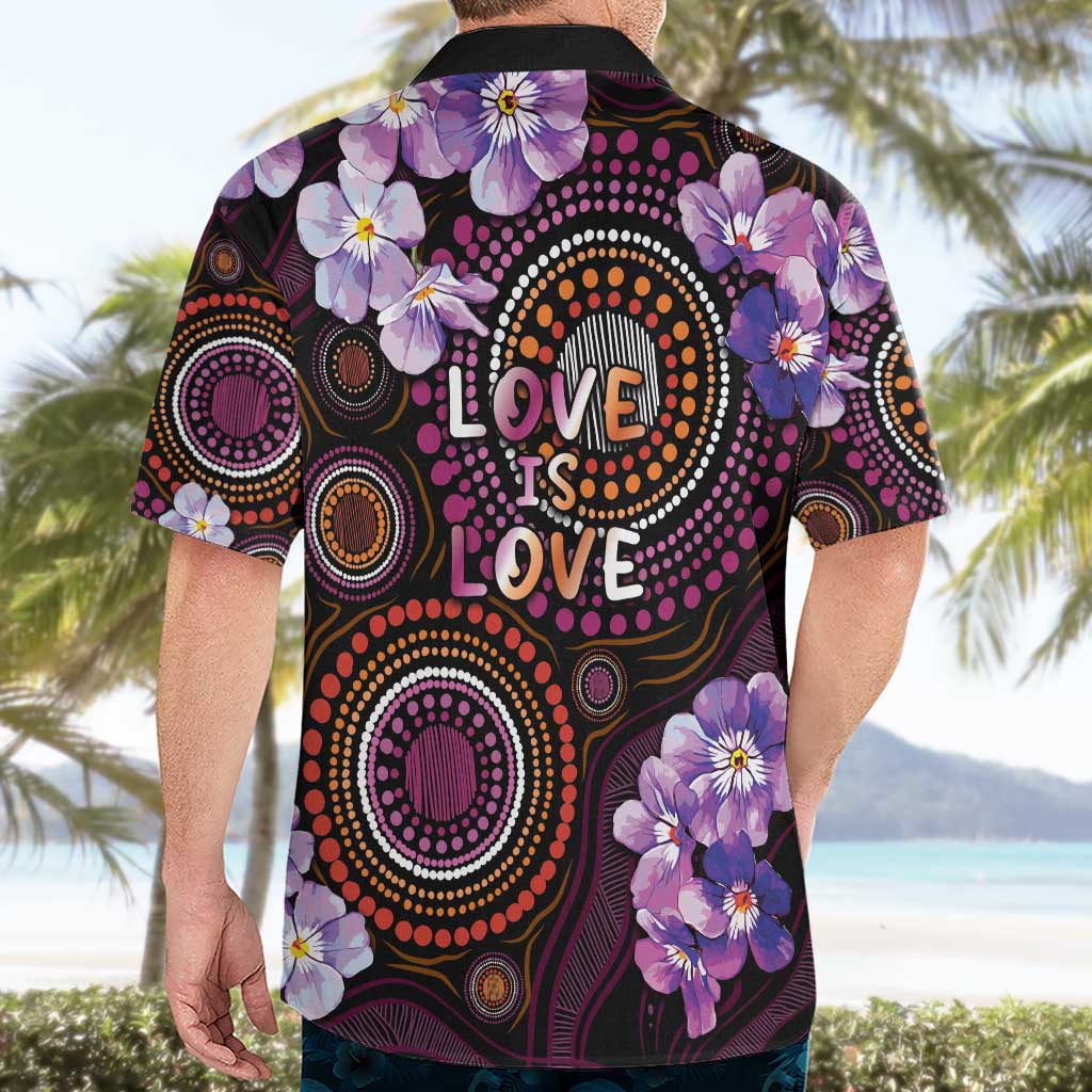 Australia First Nation LGBT - Lesbian Week Hawaiian Shirt Sapphic Violet - Love Is Love - Aussie Hoodie