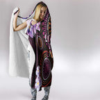 Australia First Nation LGBT - Lesbian Week Hooded Blanket Sapphic Violet - Love Is Love - Aussie Hoodie