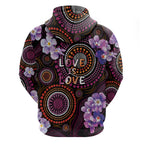 Australia First Nation LGBT - Lesbian Week Hoodie Sapphic Violet - Love Is Love - Aussie Hoodie