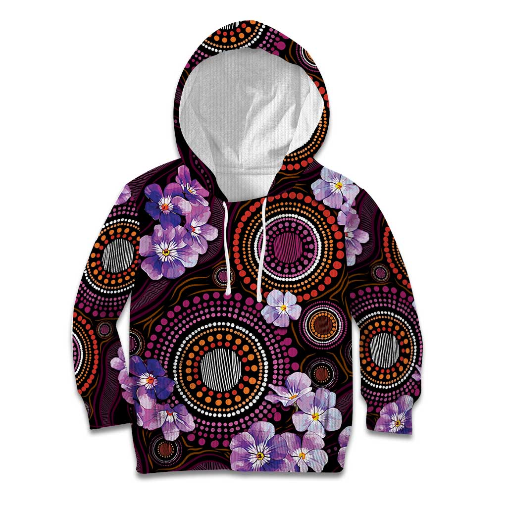 Australia First Nation LGBT - Lesbian Week Kid Hoodie Sapphic Violet - Love Is Love - Aussie Hoodie